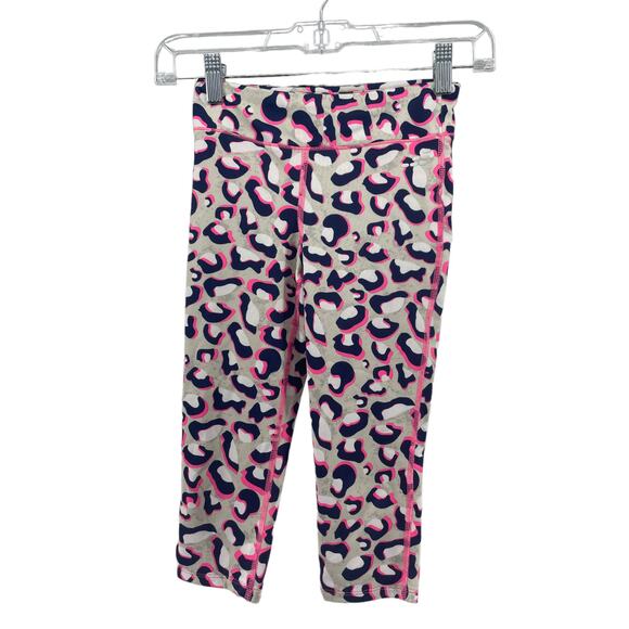 BCG Girls' Pink Leopard Print Athletic Leggings Youth Size Small/7 - Picture 1 of 4